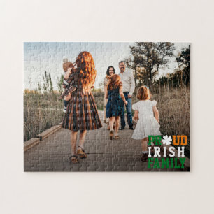Puzzle Fière famille irlandaise Shamrock Lucky Clover Pho