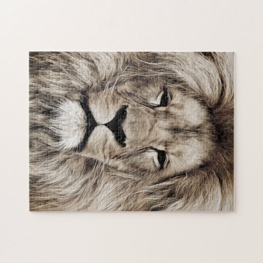 Puzzle Fière Lion - Visage - (Horizontal)