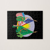 Puzzle Fierté américaine irlandaise (Horizontal)