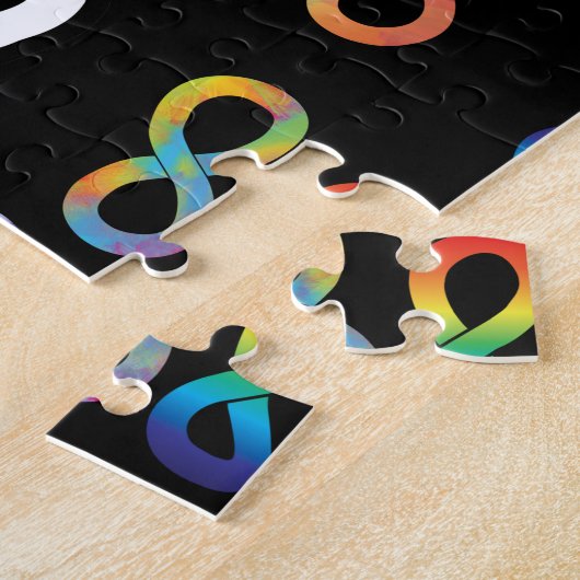 Puzzle Fierté autistique Neurodiversité Acceptation (Côté)