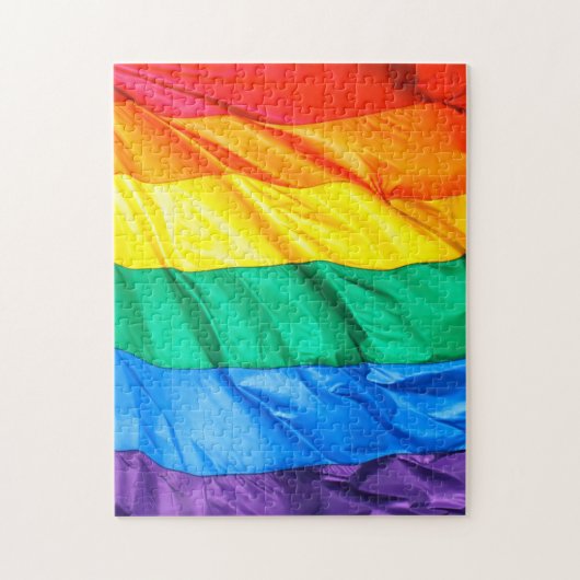 Puzzle Fierté solide - plan rapproché de drapeau de gay (Vertical)