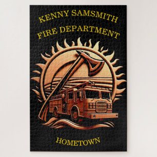 Puzzle Fiery Valor Intricablement Héroïque Conception De