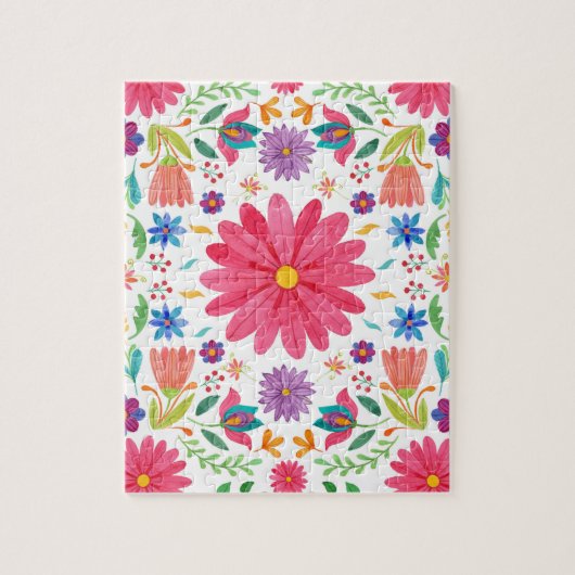 Puzzle Fiesta Floral Mexicana Folk (Vertical)