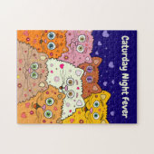 Puzzle Fièvre du jour de catamaran, chats caricaturés mig (Horizontal)