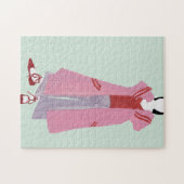 Puzzle Figure de mode debout - Veste surdimensionnée (Horizontal)