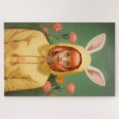 Puzzle Fille à capuchon de lapin (Horizontal)