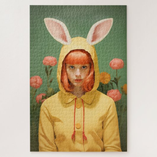 Puzzle Fille à capuchon de lapin (Vertical)