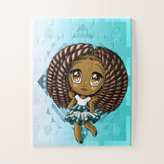 Puzzle Fille afro-américaine (Vertical)