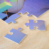 Puzzle Fille Anime géométrique moderne (Côté)