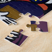 Puzzle Fille au téléphone avec fleurs (Côté)