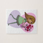 Puzzle Fille aux fleurs (Horizontal)