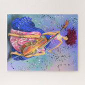 Puzzle Fille avec Cello - Fantastic Melody - Dessin  (Horizontal)