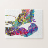 Puzzle Fille Avec Cheval Colorée (Horizontal)