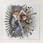 Puzzle Fille avec des vibes musicales (Horizontal)
