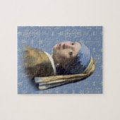 Puzzle Fille avec la boucle d'oreille de perle (Horizontal)