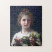 Puzzle Fille avec Mimosa, Bouguereau (Vertical)