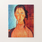 Puzzle Fille avec Pigtails, Modigliani (Vertical)