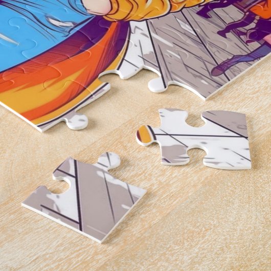 Puzzle Fille avec Sunglass dans la rue (Côté)