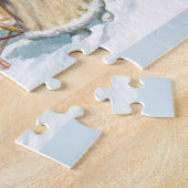 Puzzle Fille avec traîneau (Côté)