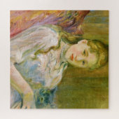 Puzzle Fille avec un chat pour animaux de compagnie (par  (Horizontal)