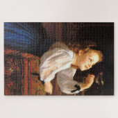 Puzzle Fille avec un oiseau (par William-Adolphe Bouguere (Horizontal)