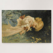 Puzzle Fille avec un papillon jaune (par Frederick Morgan (Horizontal)