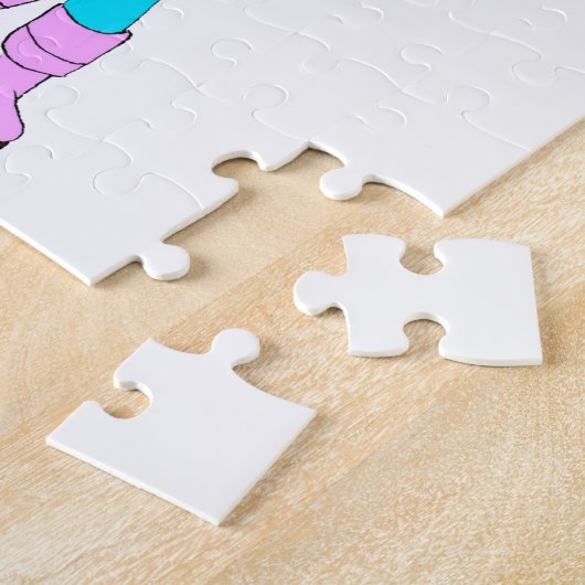 Puzzle fille avec une queue (Côté)