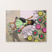 Puzzle Fille Biracial et Lollipops (Horizontal)