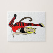 Puzzle fille chat  (Horizontal)