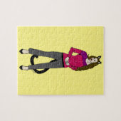 Puzzle fille chat (Horizontal)