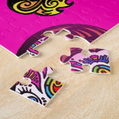 Puzzle fille crâne de sucre (Côté)