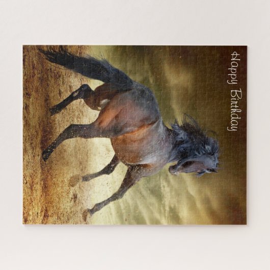 Puzzle Fille d'anniversaire. (Horizontal)