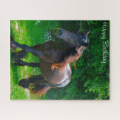 Puzzle Fille d'anniversaire. (Horizontal)