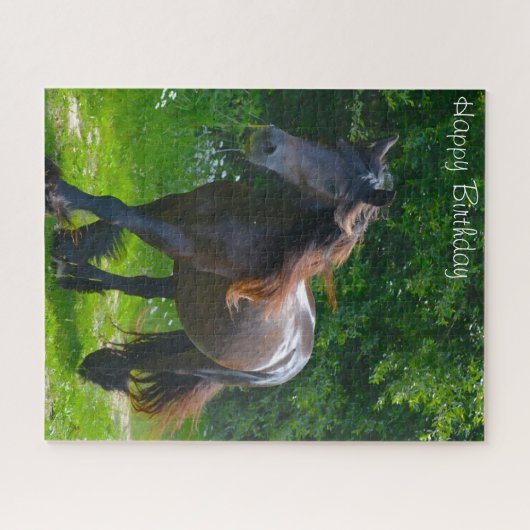 Puzzle Fille d'anniversaire. (Horizontal)