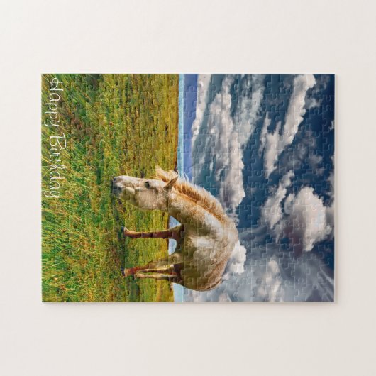 Puzzle Fille d'anniversaire. (Horizontal)