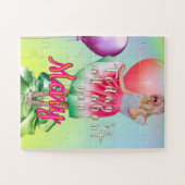 Puzzle Fille d'anniversaire  (Horizontal)