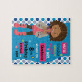 Puzzle Fille d'anniversaire multiculturelle (Horizontal)