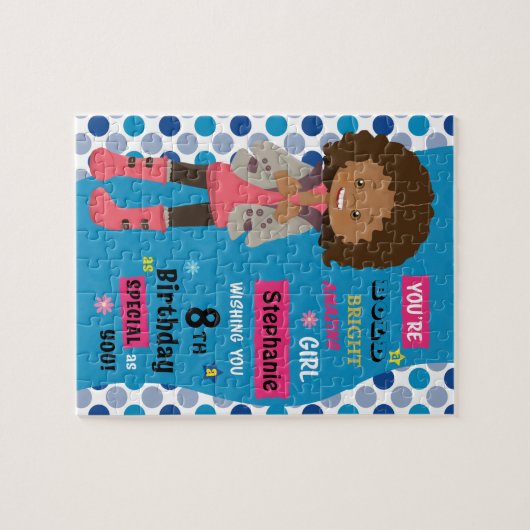 Puzzle Fille d'anniversaire multiculturelle (Horizontal)