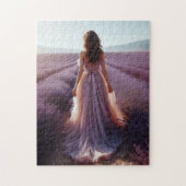 Puzzle Fille dans la lavande (Vertical)