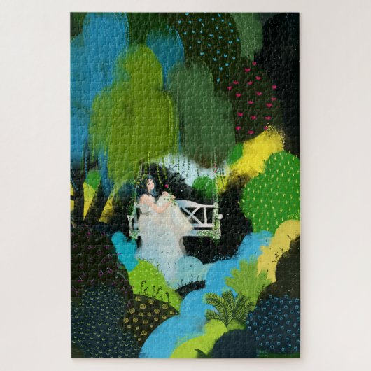 Puzzle Fille dans le saule (Vertical)