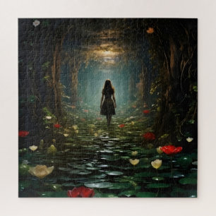 Puzzle Fille dans un tunnel de fantaisie