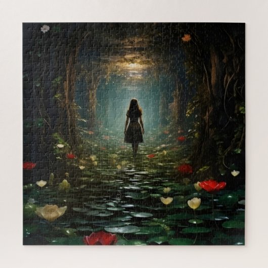 Puzzle Fille dans un tunnel de fantaisie (Vertical)