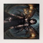 Puzzle Fille de Fée d'Anime Gothique dans une Forêt Encha (Horizontal)