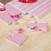 Puzzle Fille de la Saint Valentin noire (Côté)