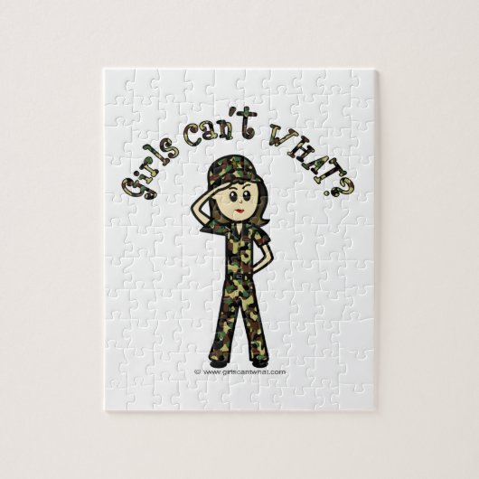 Puzzle Fille de l'armée légère (Vertical)