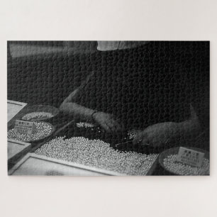 Puzzle Fille de Mie Mikimoto vintage classer perles de cu