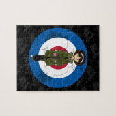 Puzzle Fille de mod d'années '60 dans la parka avec le (Horizontal)