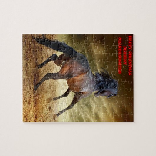 Puzzle Fille de Noël. (Horizontal)