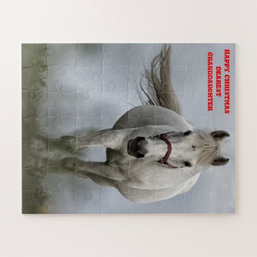 Puzzle Fille de Noël. (Horizontal)