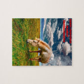 Puzzle Fille de Noël. (Horizontal)